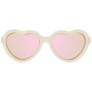 Babiators Polarized Mirrored Sunglasses Heart Shape Sweet Cream