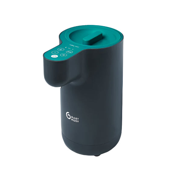 Babymoov Instant Baby Bottle Warmer Milky Now with teal lid and dark body