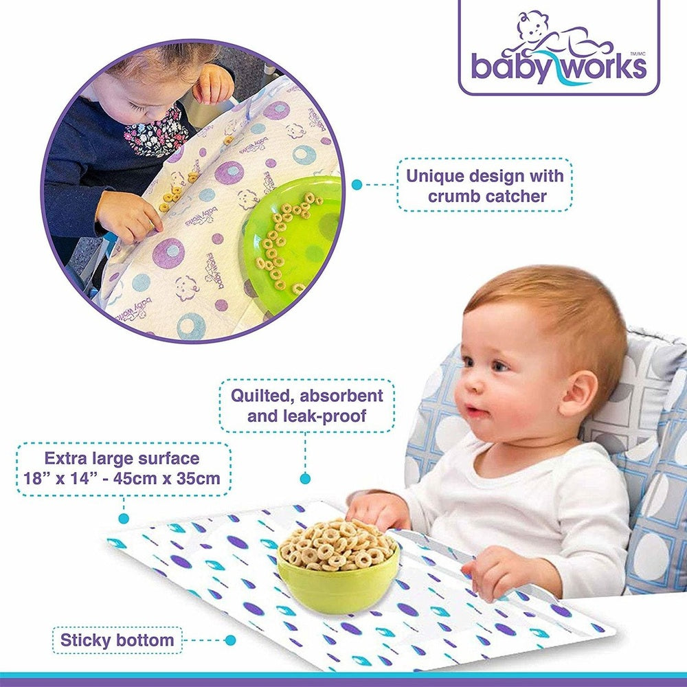 Babyworks Disposable Place Mats 12pk