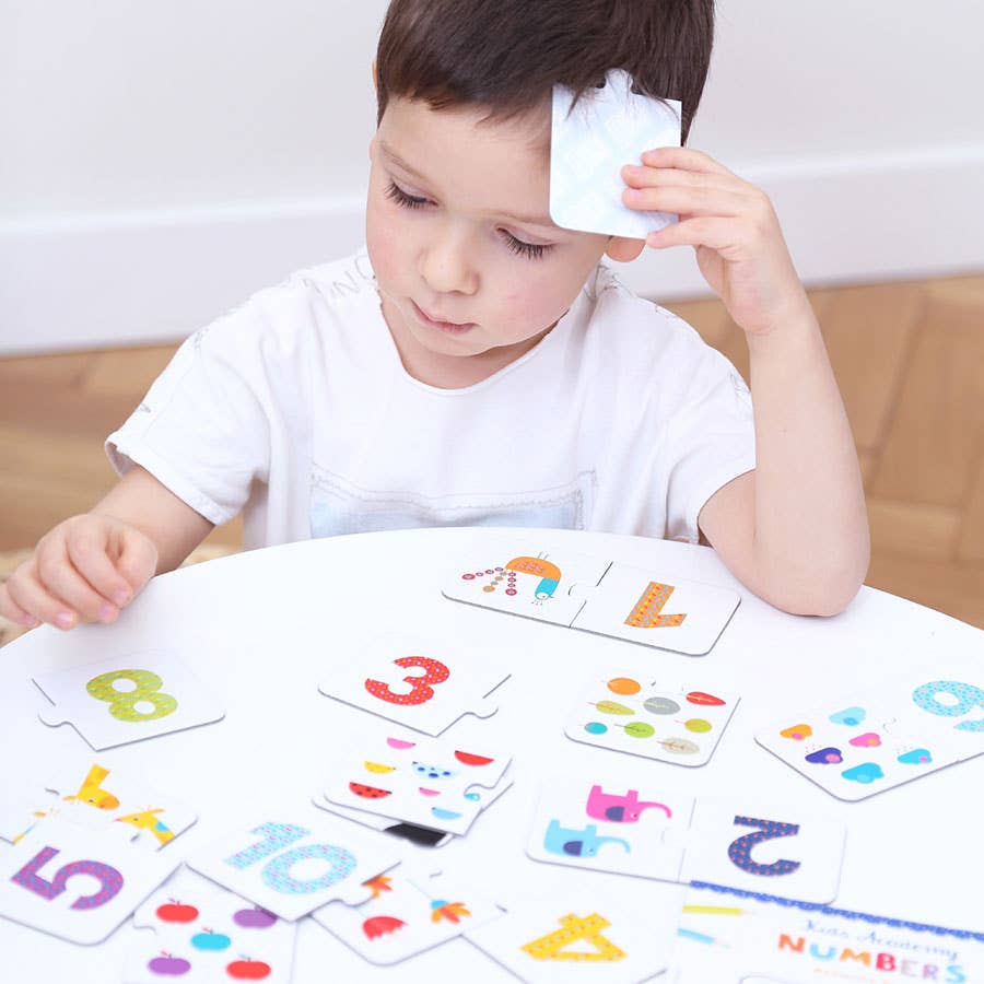 Banana Panda Kids Academy Numbers 3+ activity set with colorful number cards for early math learning