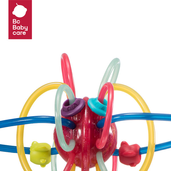 Bc Babycare Baby Manhattan Teether, colorful bead maze with loops and rings