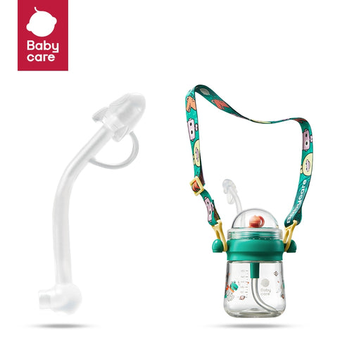 BC Babycare Fairy Water Cup nozzle replacement and matching sippy cup with green lid and colorful strap