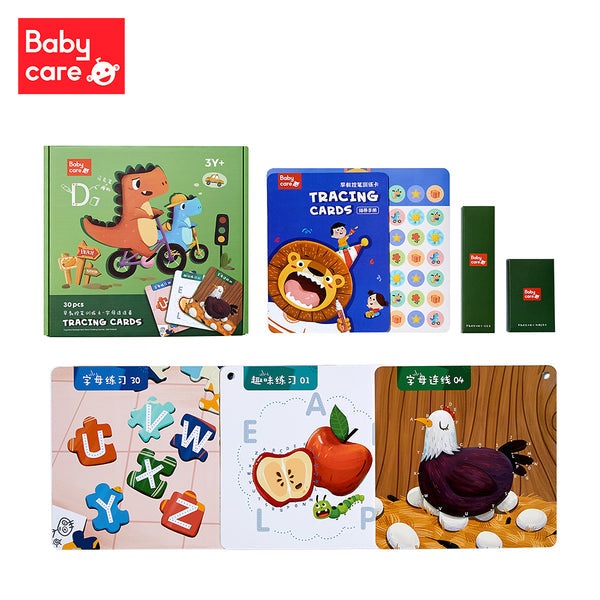 BC Babycare Tracing Cards Alphabet set with colorful letter cards and activity sheets