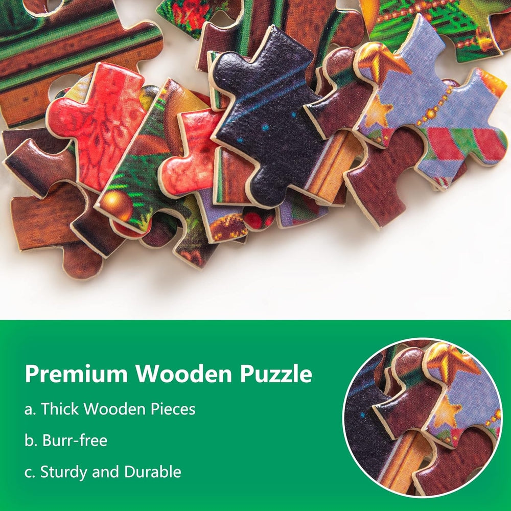 Becko Christmas Nutcracker jigsaw puzzle, 500 pieces with thick wooden burr-free pieces