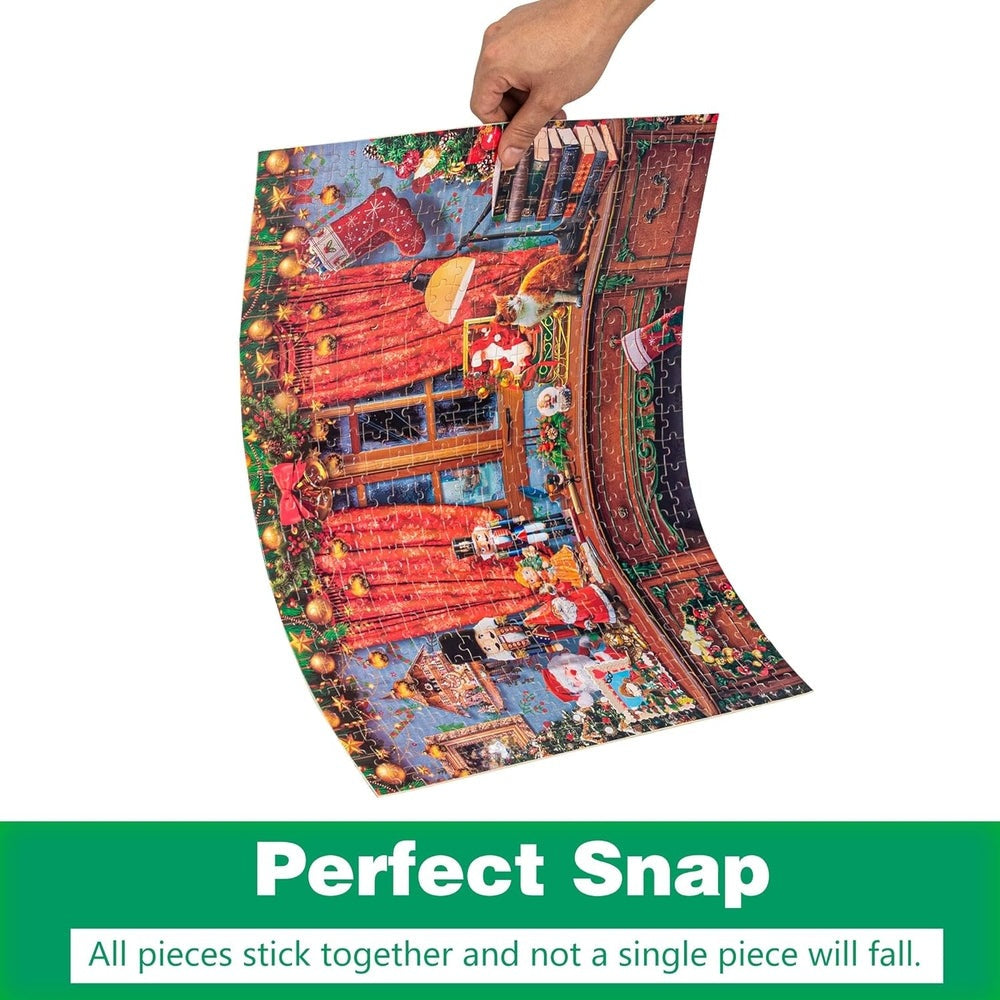 Becko jigsaw puzzle 500-piece Christmas Nutcracker scene, vibrant holiday colors, BABY ENROUTE.