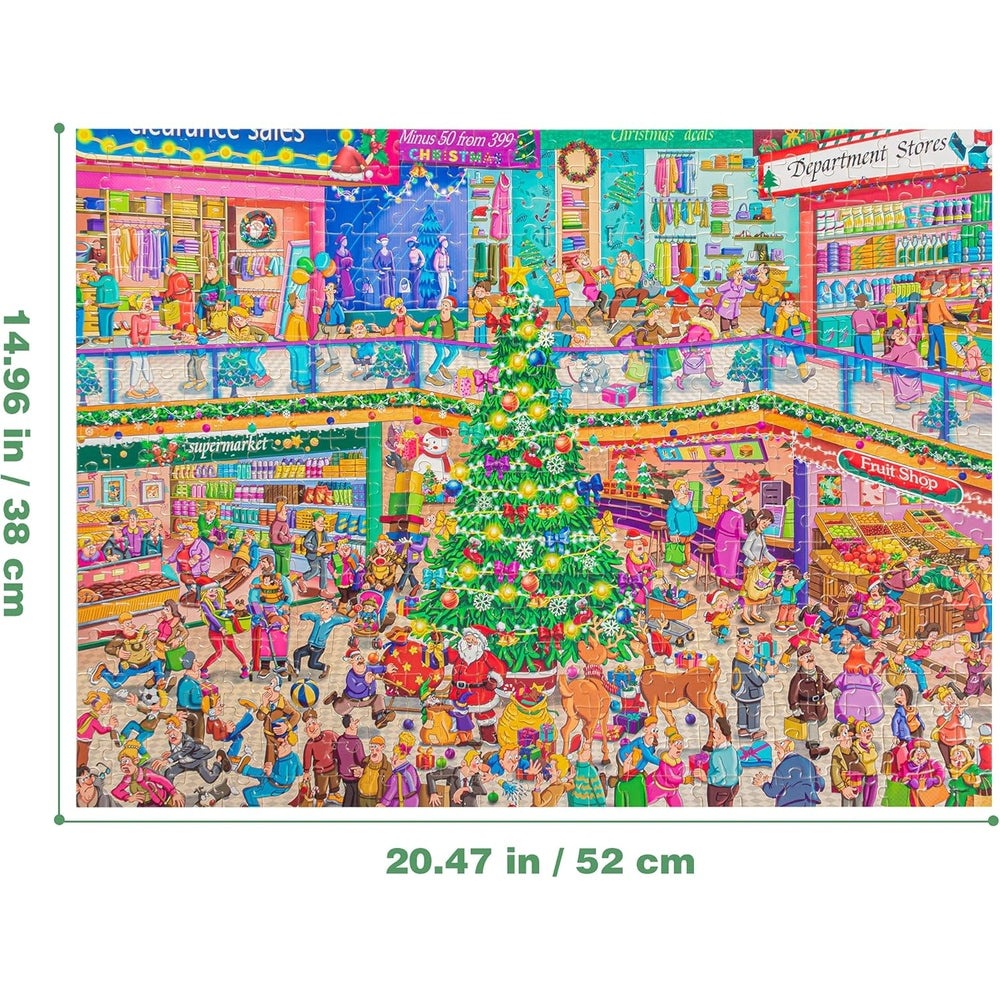 Becko 500-piece Christmas supermarket jigsaw puzzle by Baby Enroute