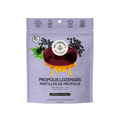 Beekeeper's Naturals Elderberry Propolis Lozenges