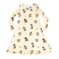 Bellabu Bear Bamboo Girls' Long Sleeve Dress Paw Patrol