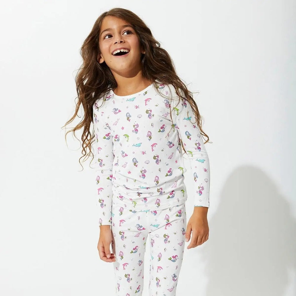 Bellabu Bear Bamboo Kids Pajamas Mermaid