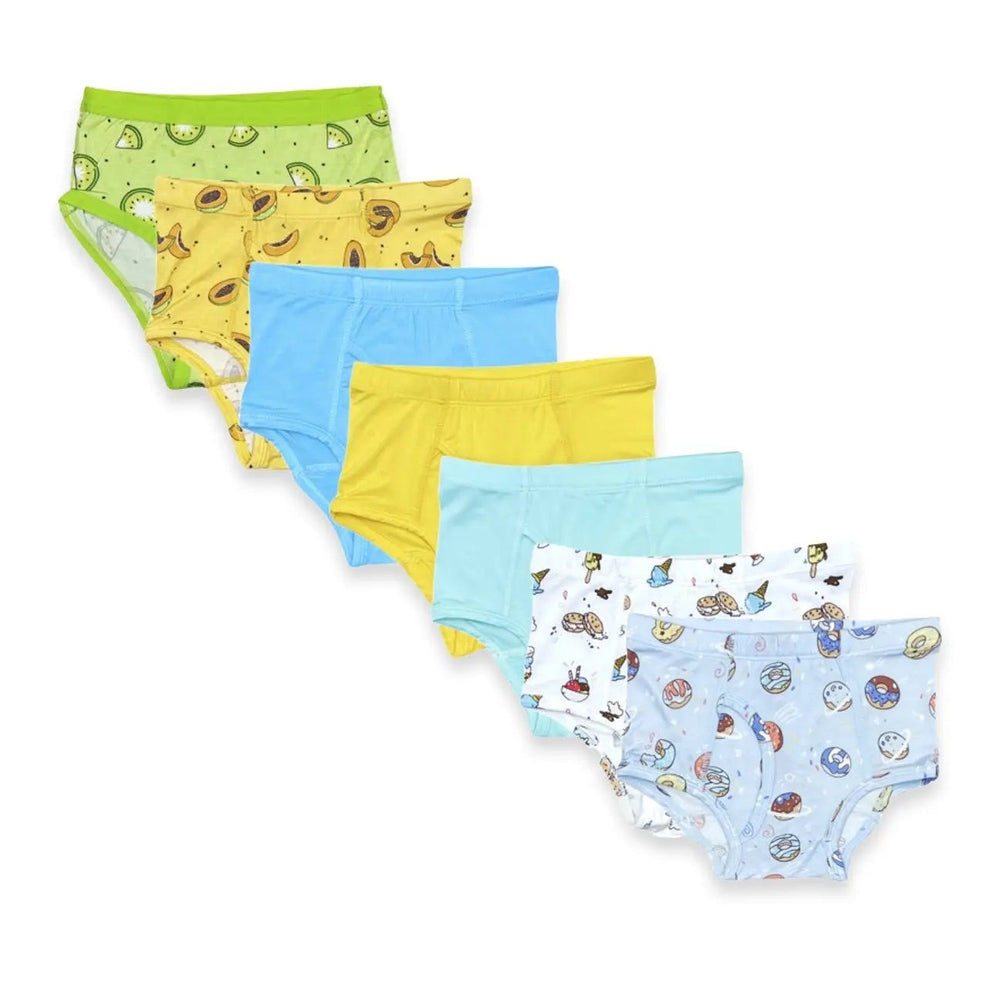 Bellabu Bear Boy's Bamboo Underwear Summer 7 Pack