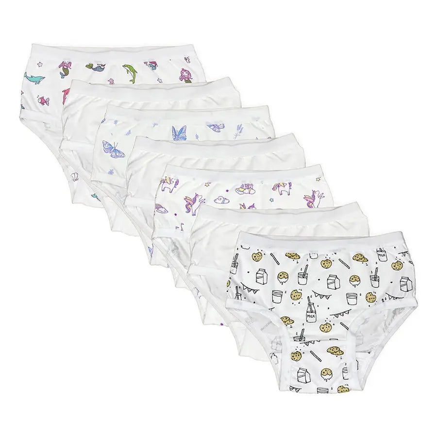 Bellabu Bear Girl's Bamboo Underwear 7 Pack
