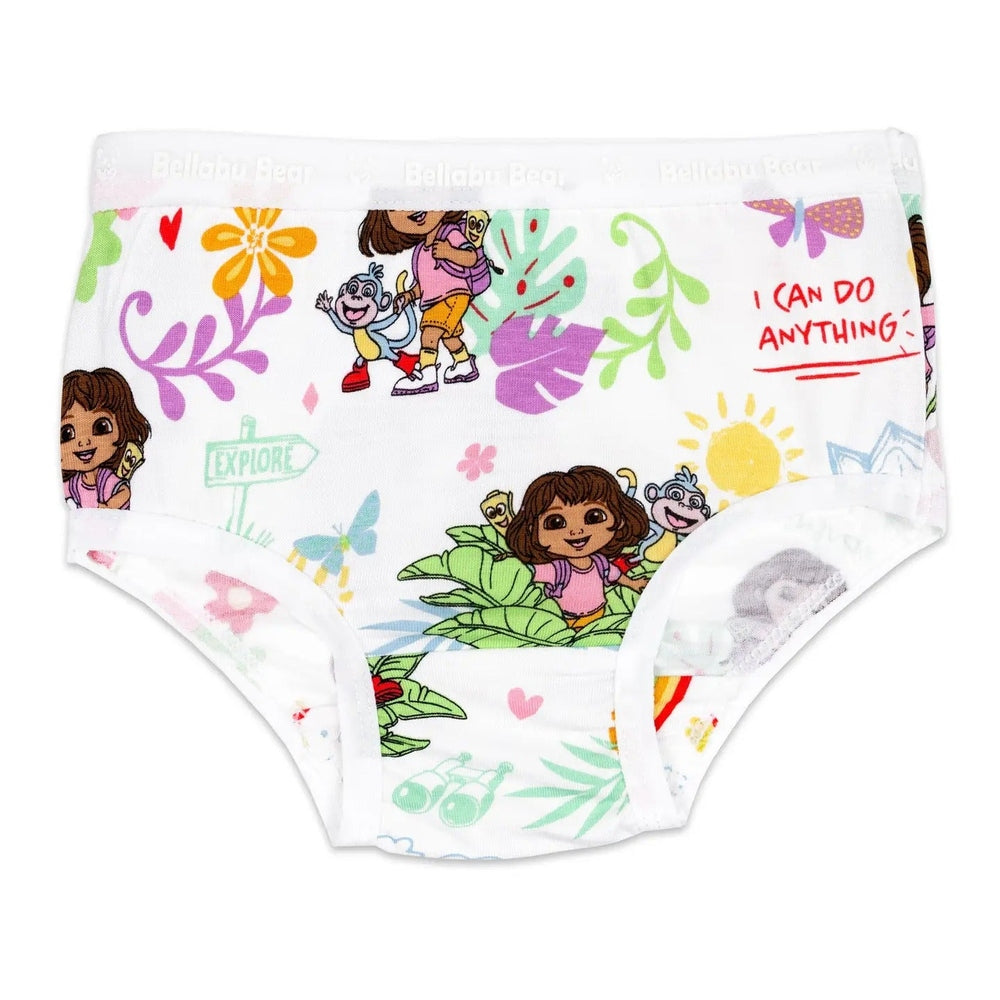 Bellabu Bear Girl's Bamboo Underwear 7-Pack Dora The Explorer