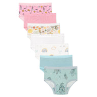 Bellabu Bear Girl's Bamboo Underwear 7-Pack Springtime