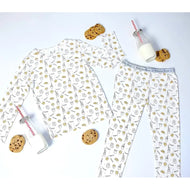 Bellabu Bear Milk And Cookies Original Bamboo Kids Pajamas