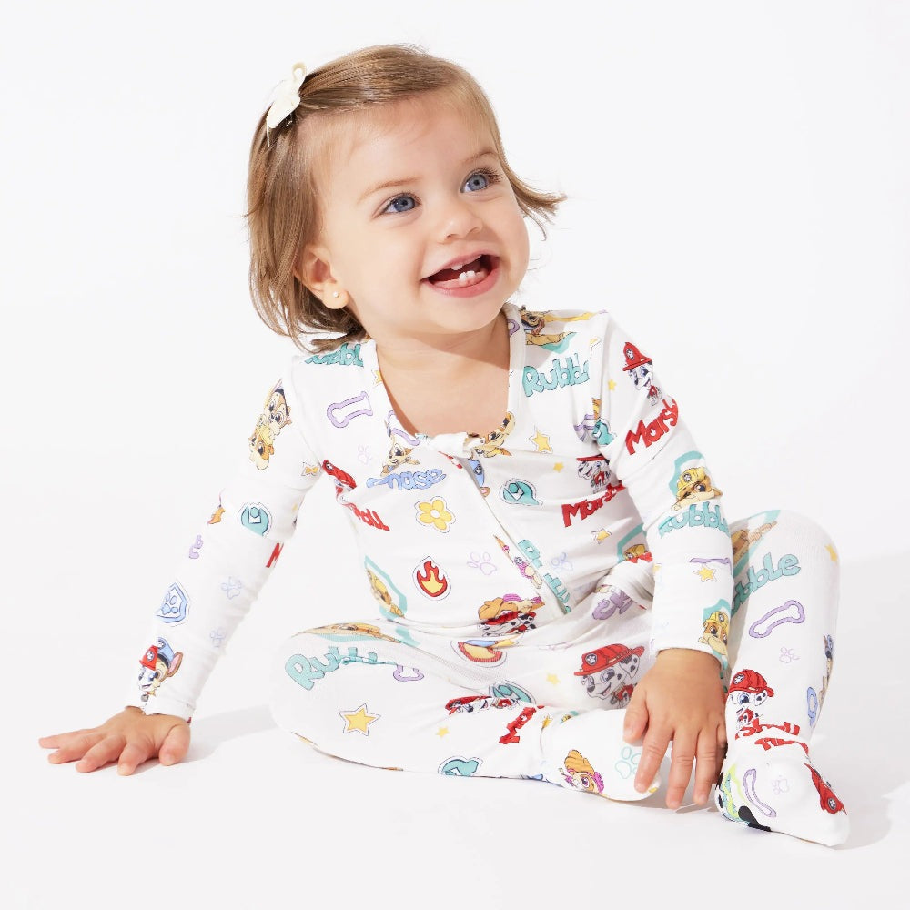 Bellabu Bear Playful Pups Bamboo Convertible Footie Paw Patrol