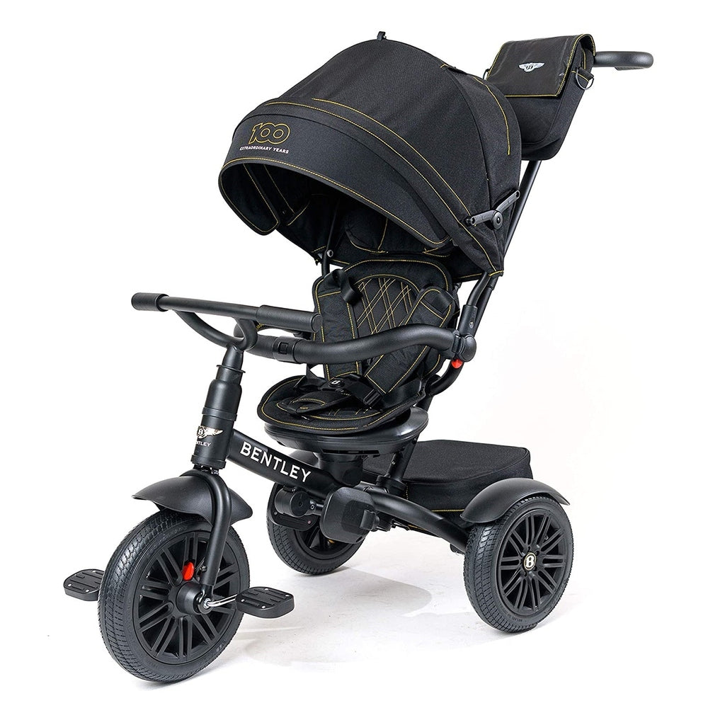 Bentley Trike 6-in-1 V2 100 Year Anniversary Limited Edition, black with gold stitching
