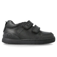 Biomecanics Black Napa Double Velcros School Shoes