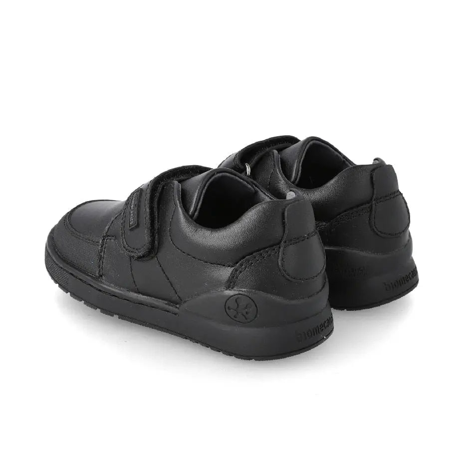 Biomecanics Black Napa Velcro School Shoes