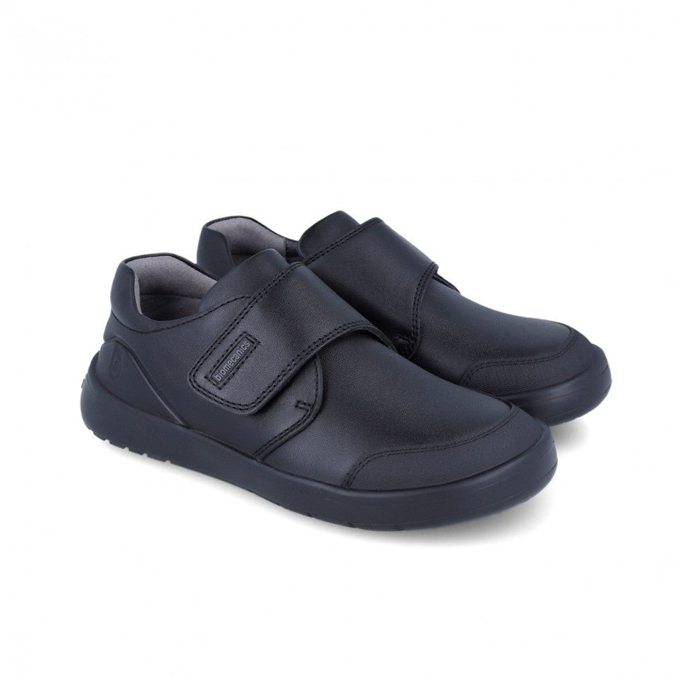 Biomecanics School Shoes Black Napa Single Velcro
