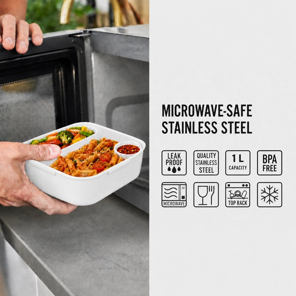Black+Blum Microwavable Original Lunch Box 1L lifestyle view