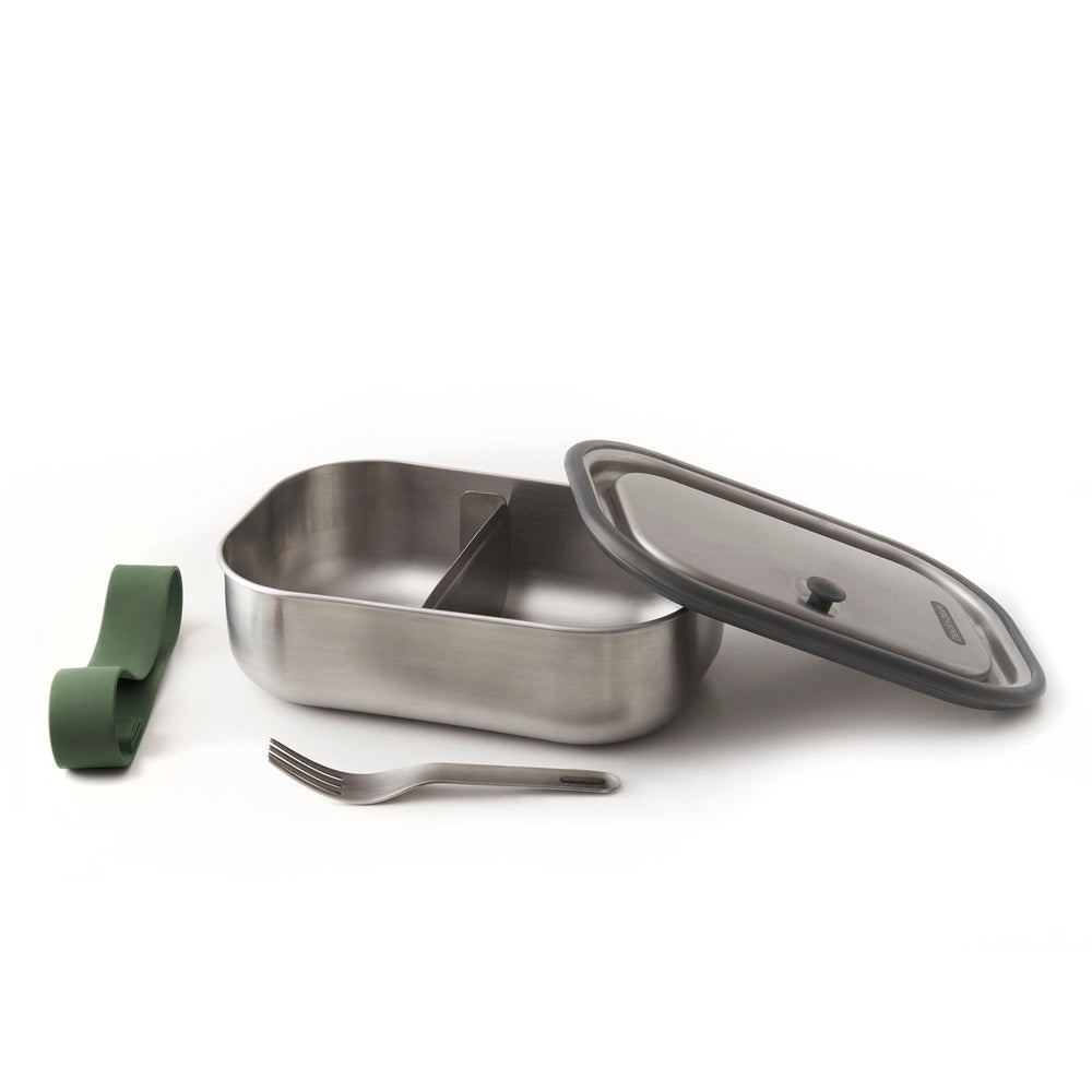 Black+Blum Stainless Steel Lunch Box 1L front view