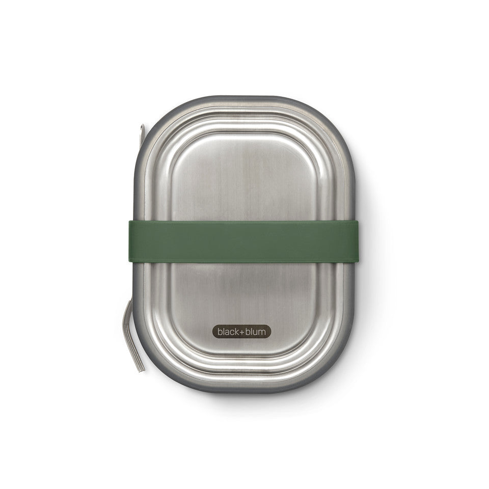 Black+Blum Stainless Steel Lunch Box 600ml front view