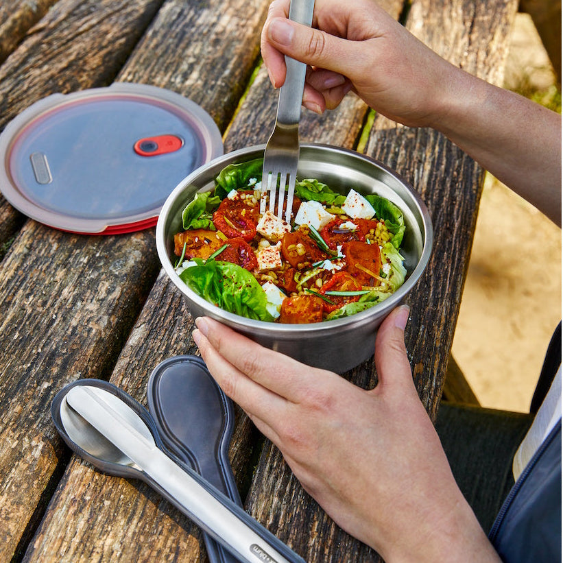 Black+Blum Microwavable Steel Food Bowl Large lifestyle view