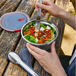 Black+Blum Microwavable Steel Food Bowl Large
