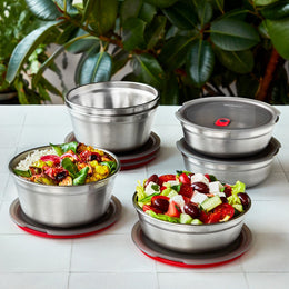 Black+Blum Microwavable Steel Food Bowl Large
