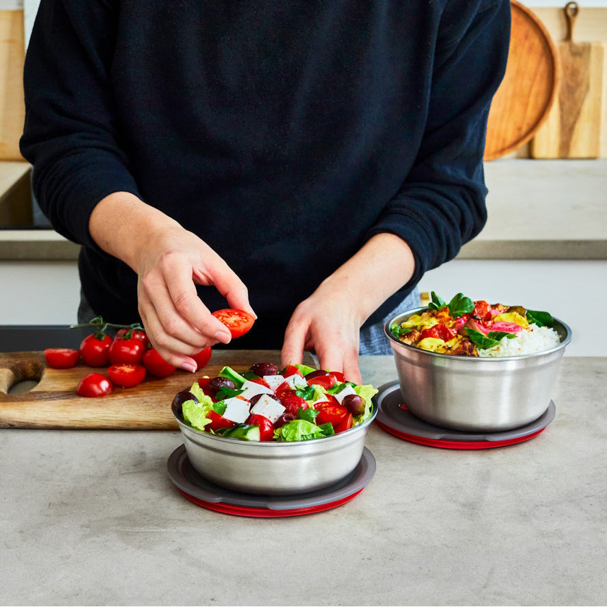 Black+Blum Microwavable Steel Food Bowl Small front view