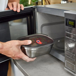 Black+Blum Microwavable Steel Food Box Medium
