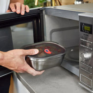 Black+Blum Microwavable Steel Food Box Set Medium X3