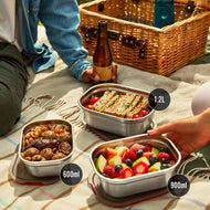 Black+Blum Microwavable Steel Food Box Set Medium X3