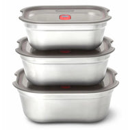 Black+Blum Microwavable Steel Food Box Set S/M/L