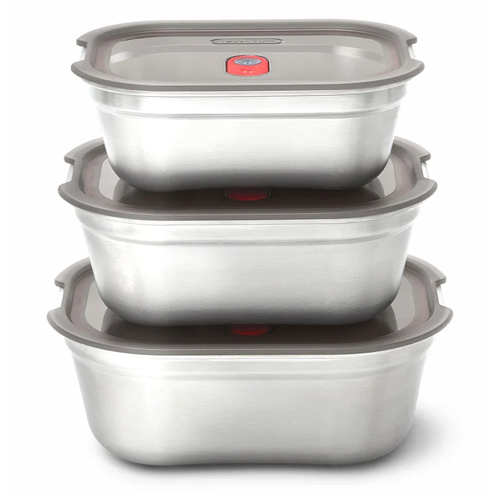 Black+Blum Microwavable Steel Food Box Set S/M/L