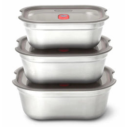 Black+Blum Microwavable Steel Food Box Set S/M/L