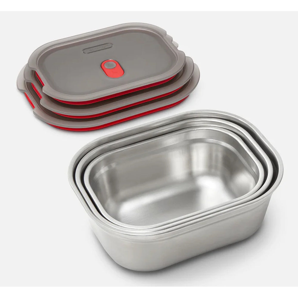 Black+Blum Microwavable Steel Food Box Set S/M/L X3 alternate angle