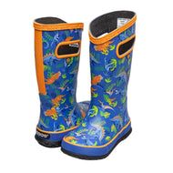 Bogs Rainboot Dinosaur Jungle Blue Multi