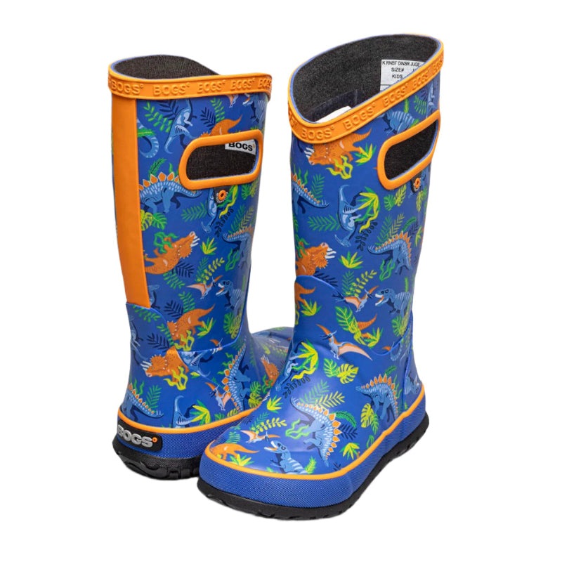 Bogs Rainboot Dinosaur Jungle Blue Multi