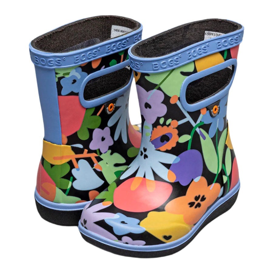 Bogs Skipper Ii Overlap Flowers Black Multi