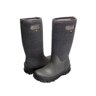 Bogs Women's Winter Boots Whiteout Plaid Cement Multi