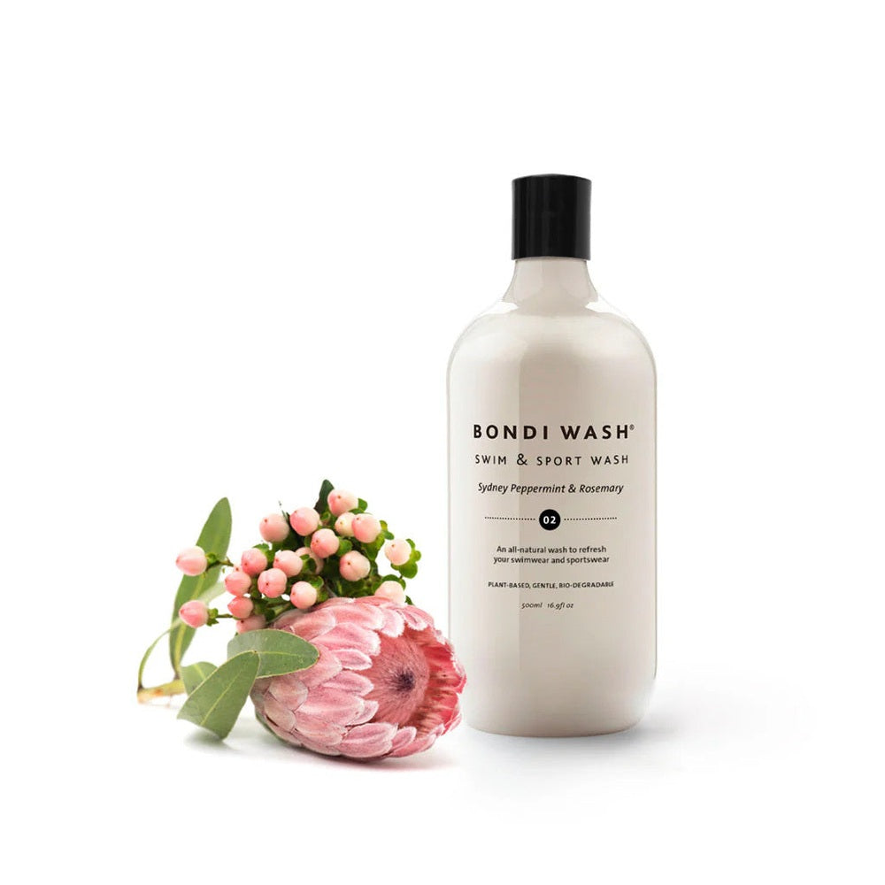 Bondi Wash Swim & Sport Wash bottle, Sydney Peppermint & Rosemary, 500 ml, plant-based detergent