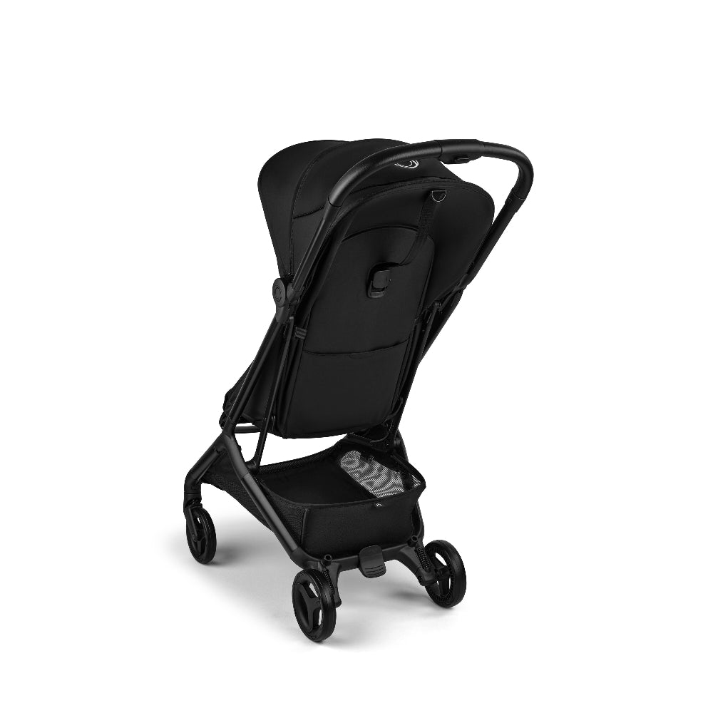 Bugaboo Butterfly 2 stroller in black with underseat storage basket
