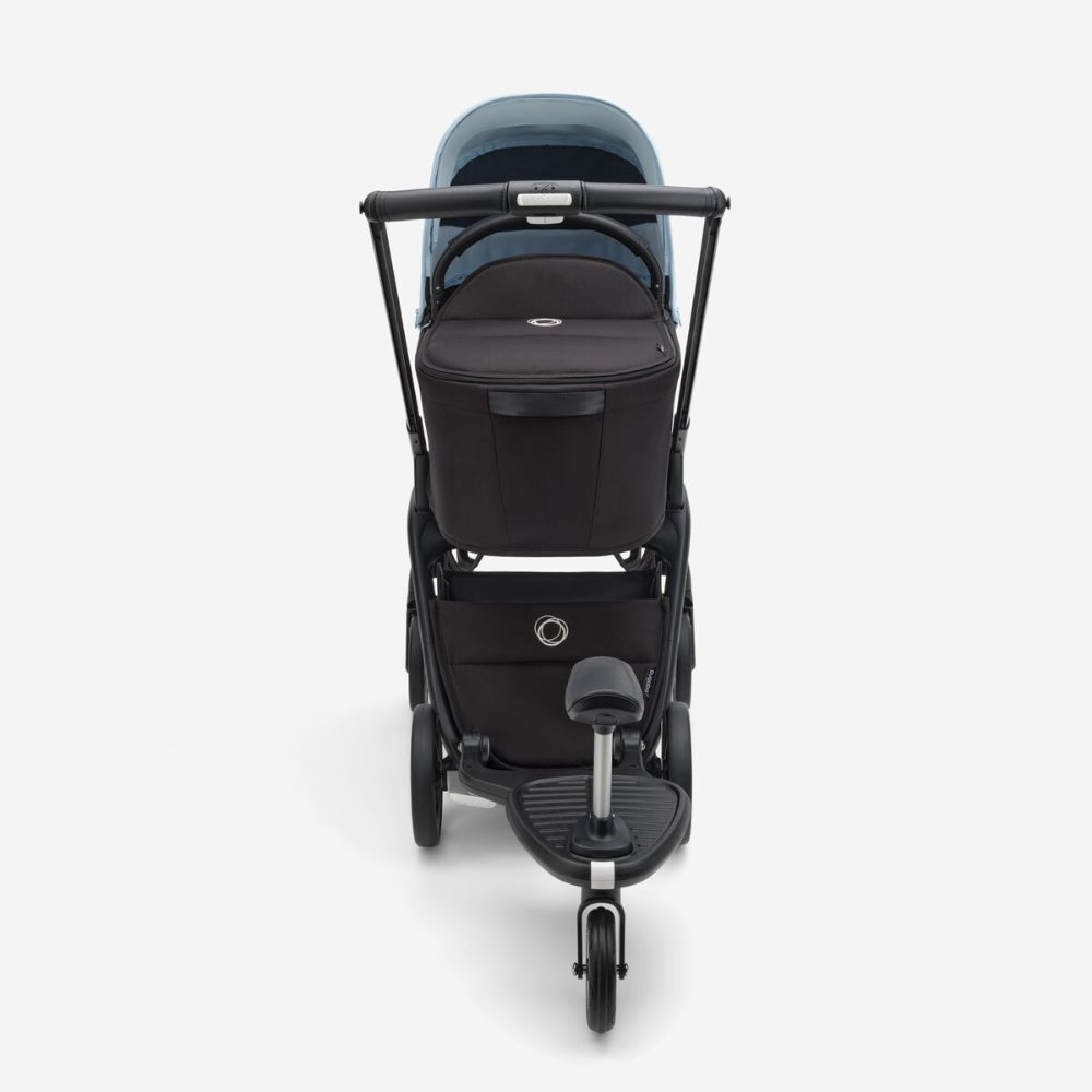 Bugaboo Comfort Wheeled Board+; black with mounting bar and wheels, stroller accessory