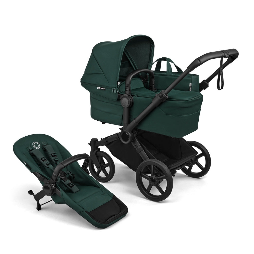 Bugaboo Donkey 6 Mono Stroller Complete in Forest Green with Bassinet and Seat