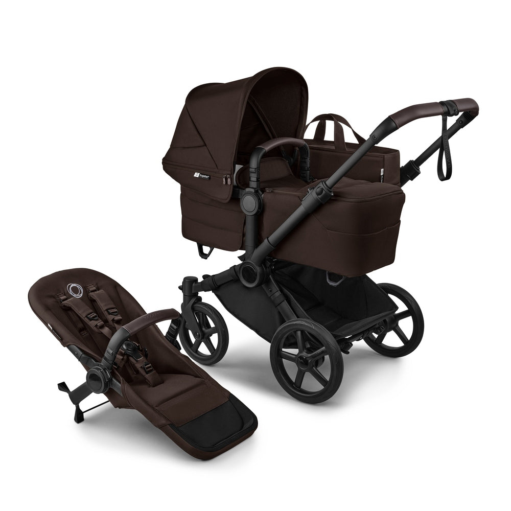 Bugaboo Donkey 6 Mono Stroller Complete in Brown with bassinet and seat