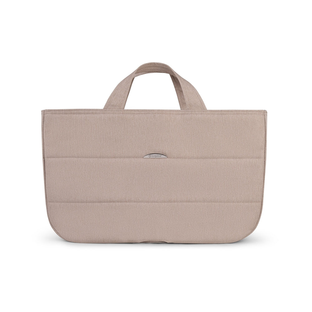 Bugaboo Donkey 6 Mono Stroller Complete in Beige tote bag with handles.