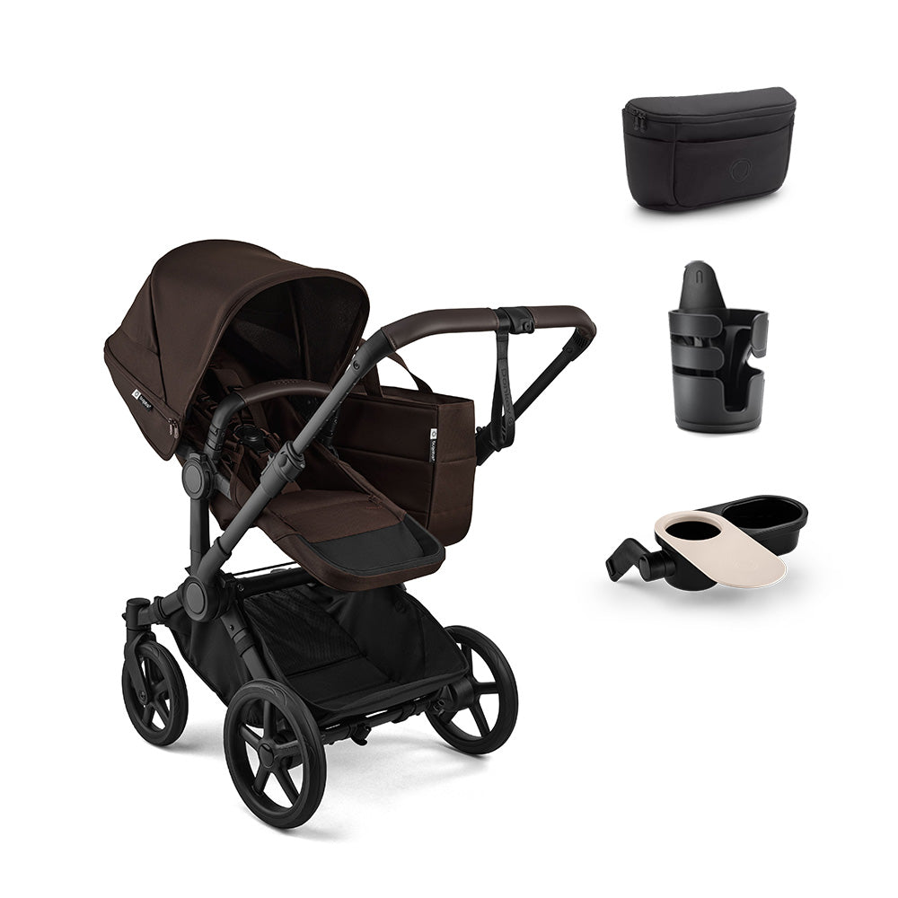snack tray bugaboo donkey Bugaboo Donkey 6 Mono Stroller Complete + Free Organizer + Cup Holder +  Snack Tray