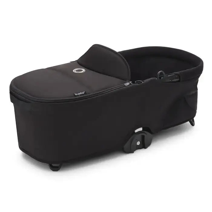Bugaboo Dragonfly Pram Body Complete in black, carrycot with wheels attached for Bugaboo stroller