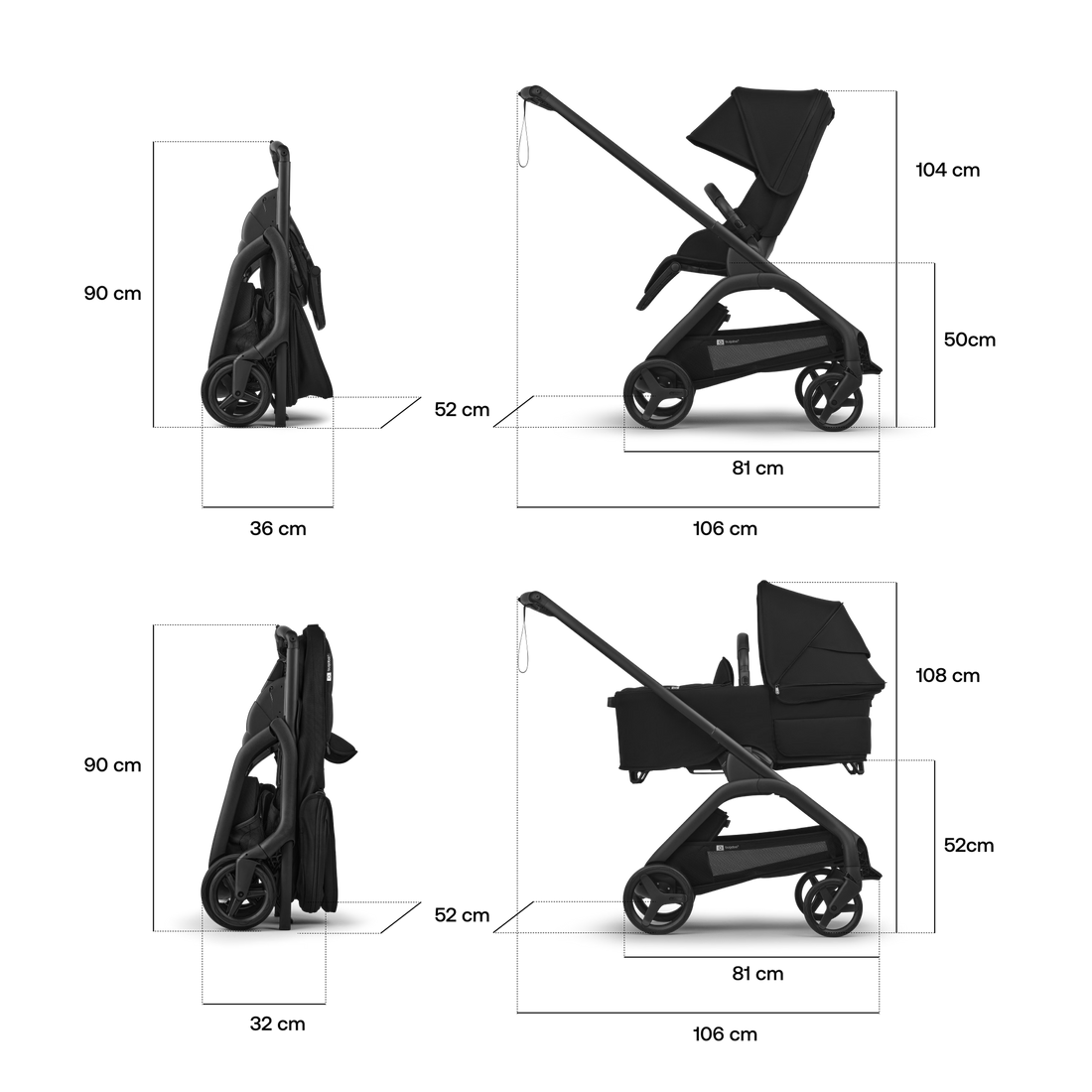 Bugaboo Dragonfly Plus Seat Complete Stroller
